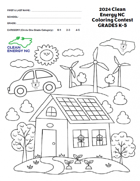 2024 Clean Energy NC Art Contest Middle School Sheet